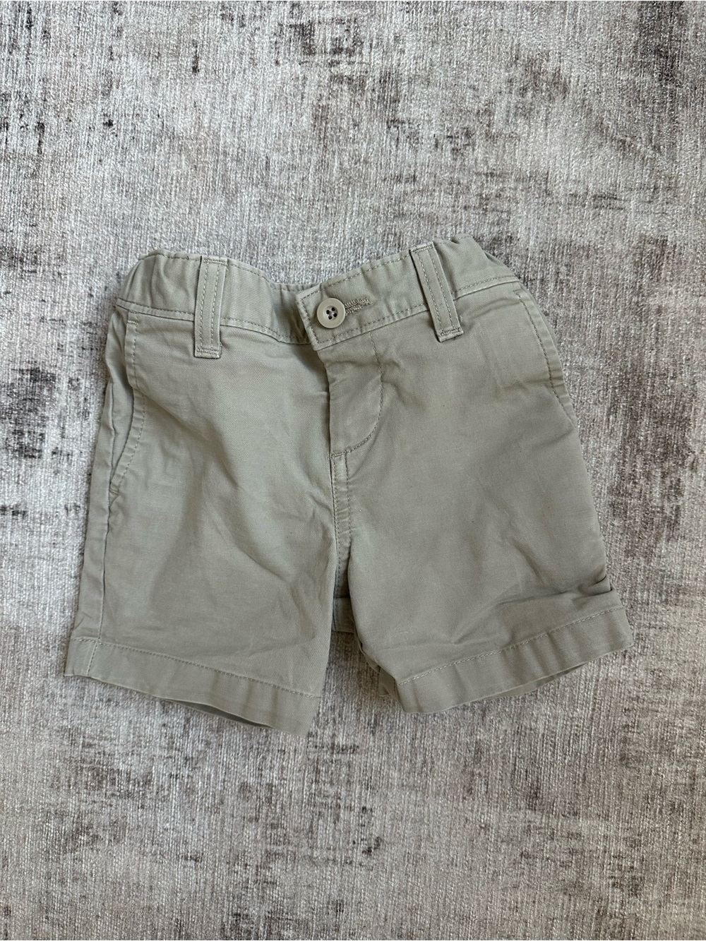 Class Club Light Khaki Roll-Cuff Shorts